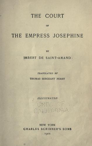 The court of the Empress Josephine