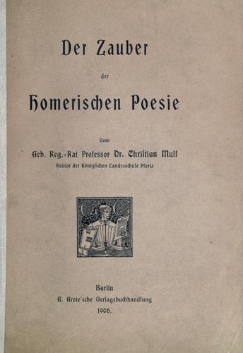 Der Zauber der Homerischen Poesie