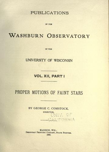 Determinations of proper motion. 1902-1907