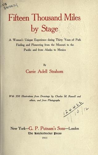 Fifteen thousand miles by stage