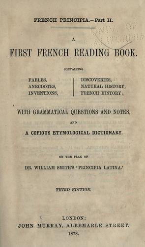 A first French reading book