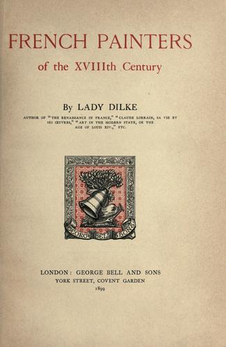 French painters of the XVIIIth century