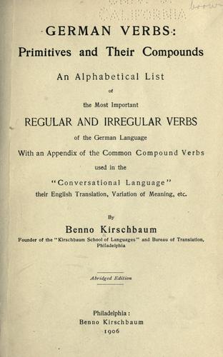 German verbs