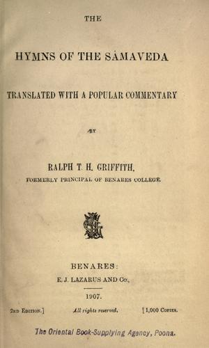 The hymns of the Sâmaveda