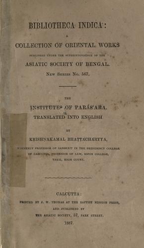 The institute of Parasara