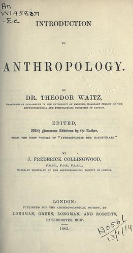 Introduction to anthropology