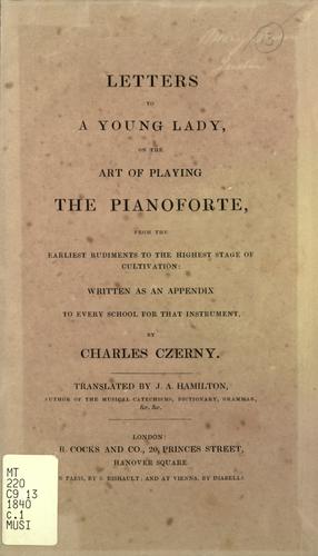 Letters to a young lady on the art of playing the pianoforte