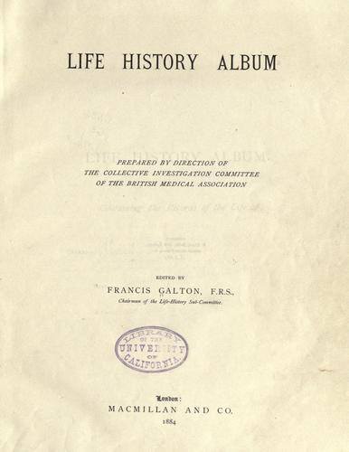 Life history album
