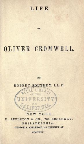 Life of Oliver Cromwell