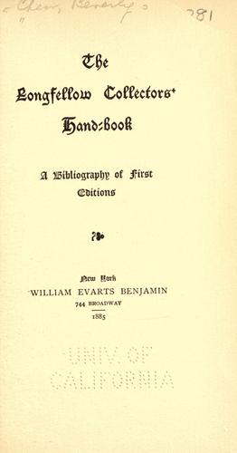The Longfellow collectors' handbook
