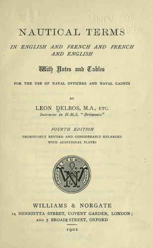 Nautical terms
