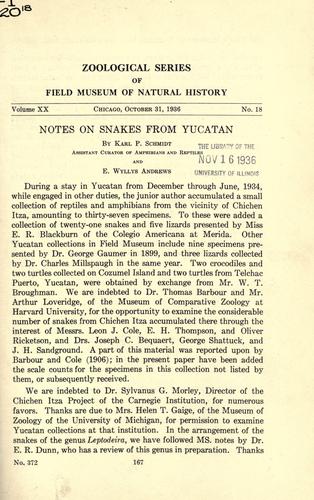 Notes on snakes from Yucatan