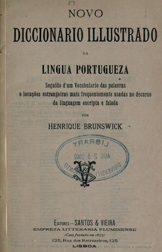 Novo diccionario illustrado da lingua portugueza