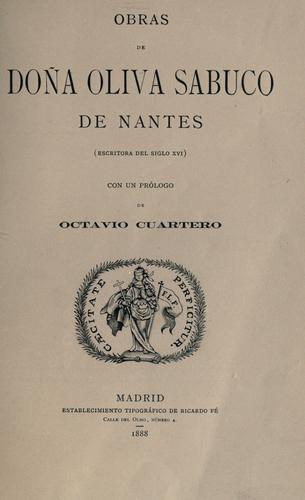Obras de Dona Oliva Sabuco de Nantes, escritora del siglo 16