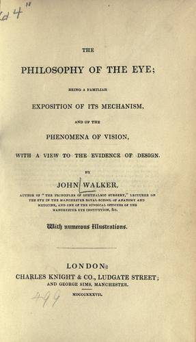 The philosophy of the eye
