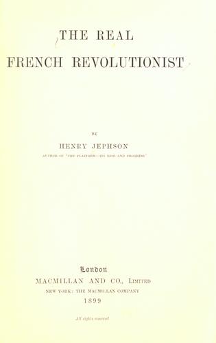 The real French revolutionist
