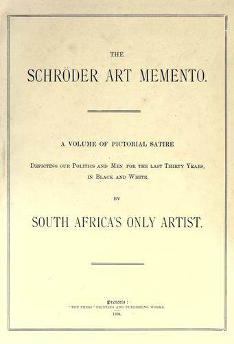 The Schröder art memento