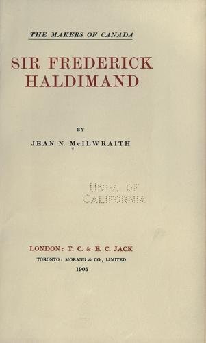 Sir Frederick Haldimand