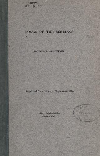 Songs of the Serbians