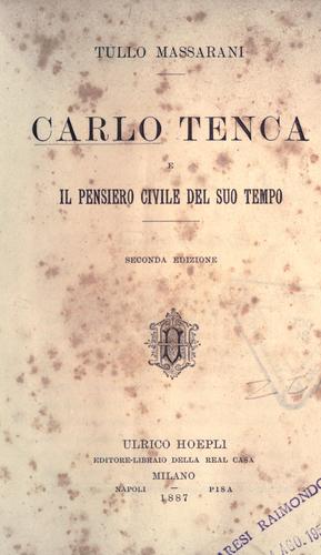 Carlo Tenca e il pensiero civile del suo tempo