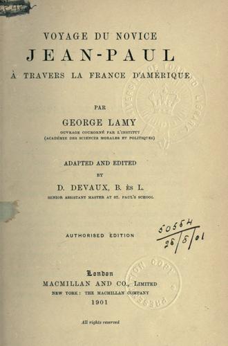 Voyage du novice Jean-Paul à travers la France d'Amérique