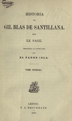 Historia de Gil Blas de Santillana