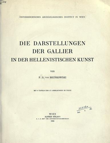 Die Darstellungen der Gallier in der hellenistischen Kunst