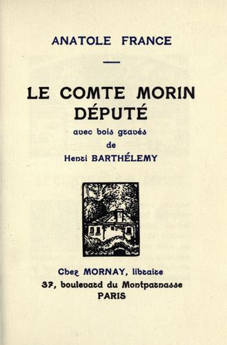 Le comte Morin, député