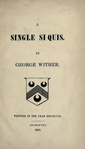 A single si quis