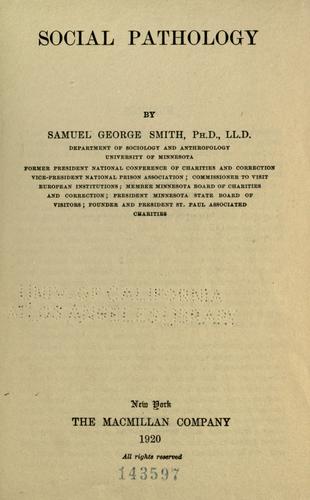 Social pathology