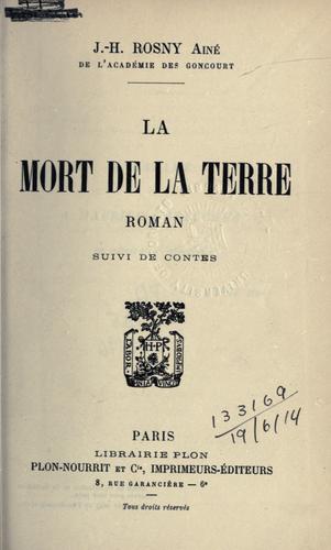 La mort de la terre, roman