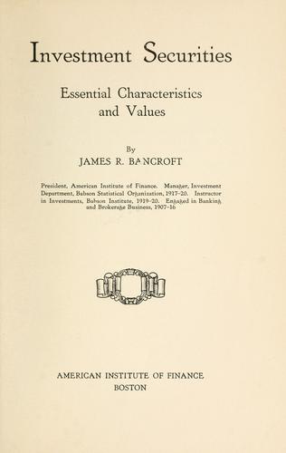 Investment securities