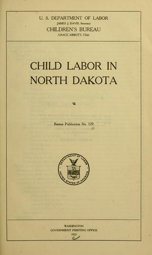 Child labor in North Dakota