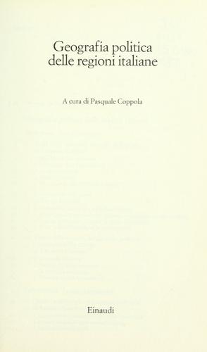 Geografia politica delle regioni italiane