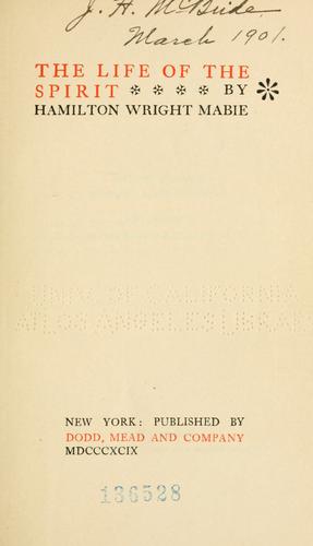 The life of the spirit