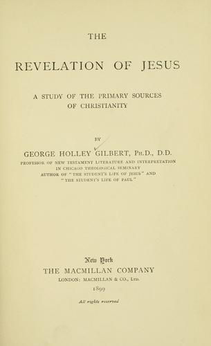 The revelation of Jesus