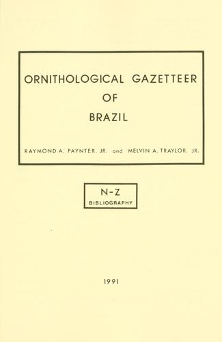 Ornithological gazetteer of Brazil