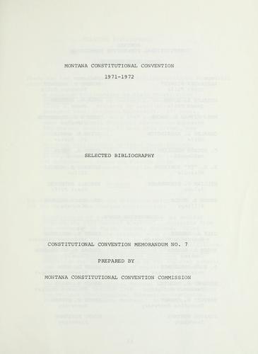 Selected bibliography