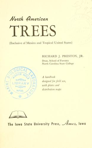 North American trees (exclusive of Mexico and tropical United States)