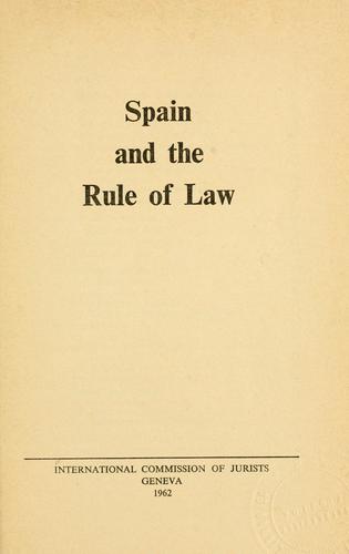 Spain and the rule of law