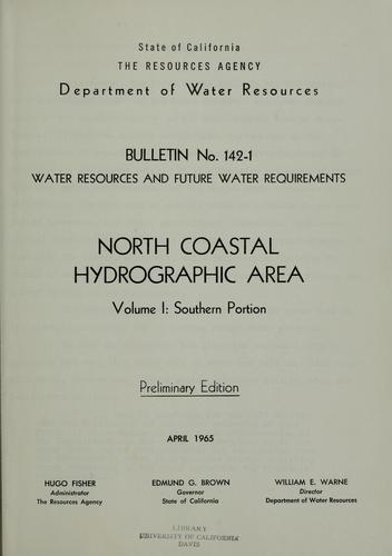Water resources and future water requirements