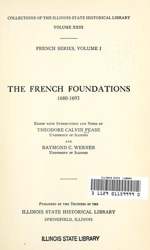The French foundations, 1680-1693