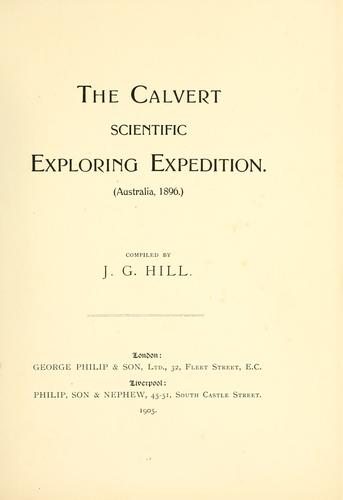 The Calvert scientific exploring expedition. (Australia, 1896)