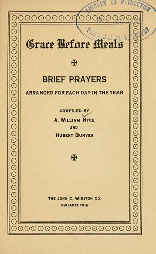 Grace before meals