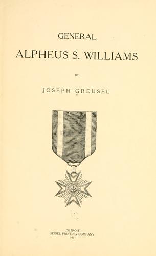 General Alpheus S. Williams