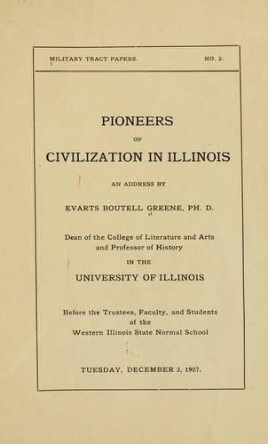 Pioneers of civilization in Illinois