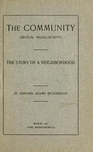 The community, Groton, Massachusetts