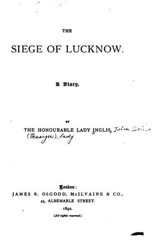 The siege of Lucknow