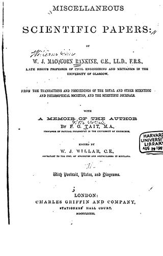 Miscellaneous scientific papers