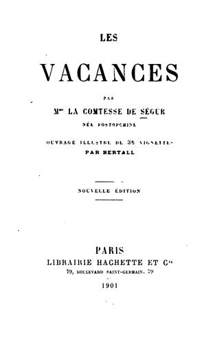 Les vacances